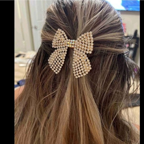 rhinestone bow hair clip - Picture 5 of 5